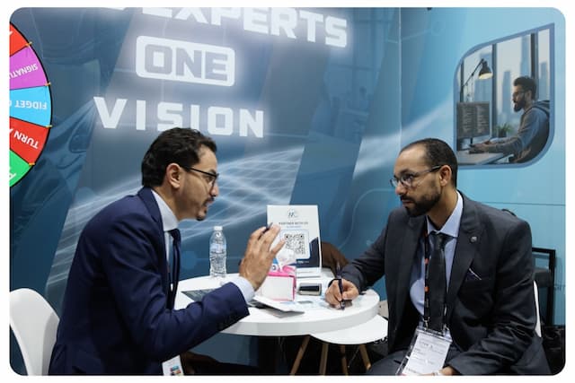 Rencontre B2B au stand MC — GITEX Africa 2025